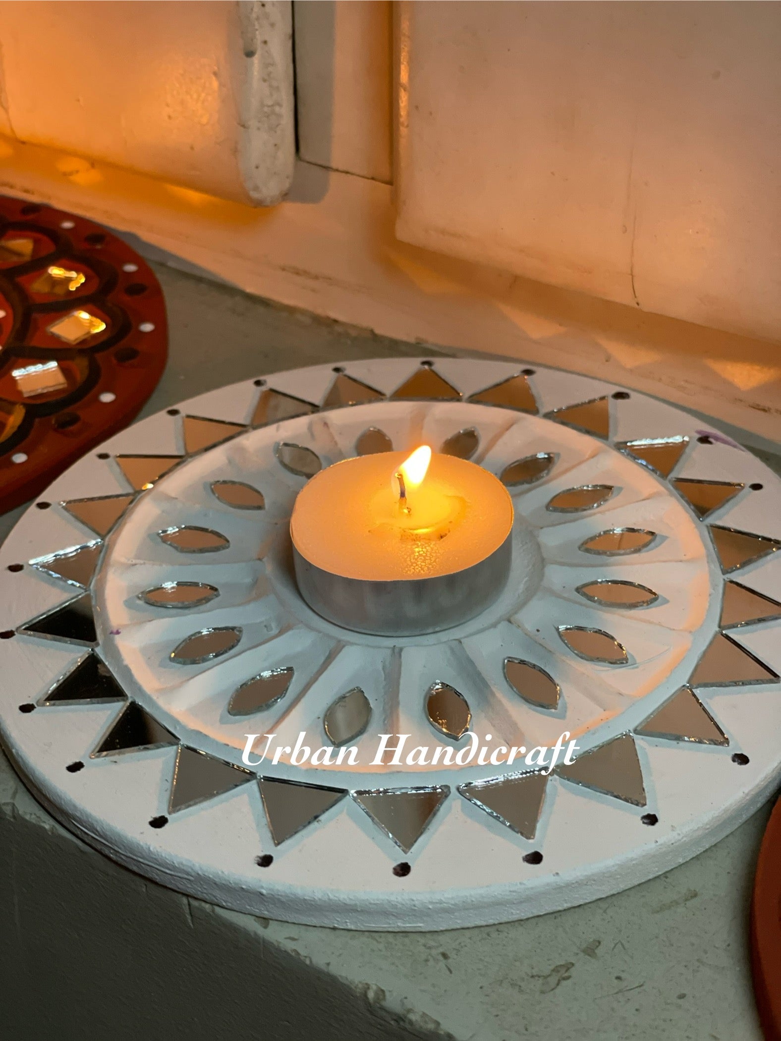 Rangoli-Tealight Holder