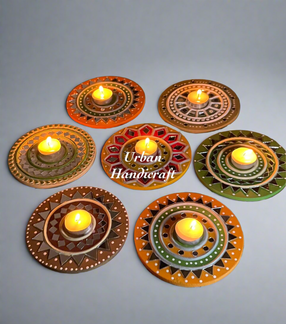 Rangoli-Tealight Holder